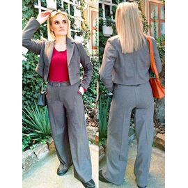 Фотография Костюм женский 6129 grey р.36-42 "H&S" недорого оптом от прямого поставщика