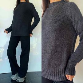 Фотография Свитер женский TB103 black р.one size "i8denim Women" недорого оптом от прямого поставщика
