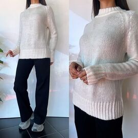 Фотография Свитер женский TB104 white р.one size "i8denim Women" недорого оптом от прямого поставщика