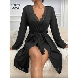 Фотография Халат женский молодёжный размер M-3XL "FLOWER" недорого от прямого поставщика