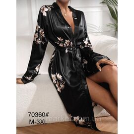 Фотография Халат женский молодёжный размер M-3XL "FLOWER" недорого от прямого поставщика