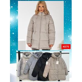 Куртка жіноча зимова K075 d.beige р.M-2XL "Dorimodes" недорого оптом від прямого постачальника