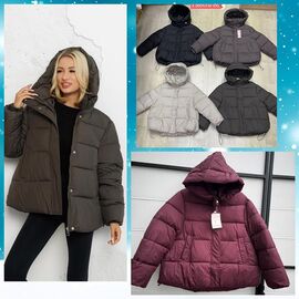 Куртка жіноча зимова K26053 brown р.42-48 "Dorimodes" недорого оптом від прямого постачальника