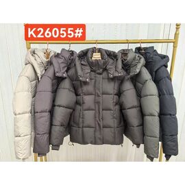 Куртка жіноча зимова K26055 black р.42-48 "Dorimodes" недорого оптом від прямого постачальника