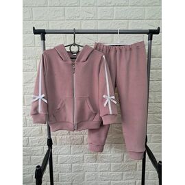 Фотография Костюм детский спортивный тёплый на девочку PR510 powder р.5-8 "Proschenko" недорого оптом от прямого поставщика