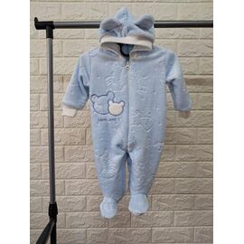 Фотография Комбинезон детский тёплый на мальчика PR513 l.blue р.0-0.9 "Proschenko" недорого оптом от прямого поставщика
