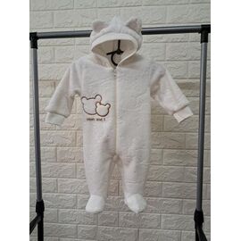 Фотография Комбинезон детский тёплый на девочку PR514 milk р.0-0.9 "Proschenko" недорого оптом от прямого поставщика