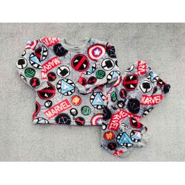 Піжама дитяча тепла на хлопчика PR548 grey р.26-34 "Proschenko" недорого оптом від прямого постачальника