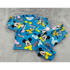 Піжама дитяча тепла на хлопчика PR557 blue р.28-34 "Proschenko" недорого оптом від прямого постачальника