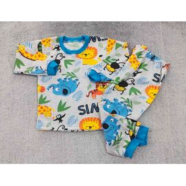 Піжама дитяча тепла на хлопчика PR560 grey р.28-34 "Proschenko" недорого оптом від прямого постачальника