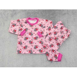Піжама дитяча тепла на дівчинку PR562 pink р.28-36 "Proschenko" недорого оптом від прямого постачальника