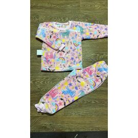 Піжама дитяча тепла на дівчинку PR571 pink р.26-34 "Proschenko" недорого оптом від прямого постачальника