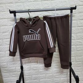 Костюм дитячий спортивний теплий на дівчинку PR595 brown р.2-4 "Proschenko" недорого оптом від прямого постачальника