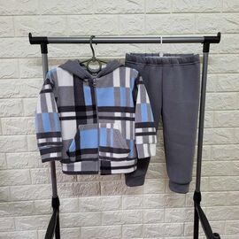 Костюм дитячий спортивний теплий на хлопчика PR597 grey р.2-4 "Proschenko" недорого оптом від прямого постачальника