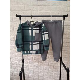 Костюм дитячий спортивний теплий на хлопчика PR598 green р.2-4 "Proschenko" недорого оптом від прямого постачальника
