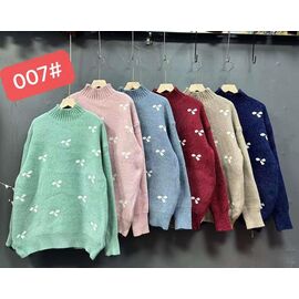 Фотография Свитер женский 007 mix р.one size "FLORA" недорого оптом от прямого поставщика