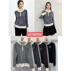 Светр жіночий 13072 black р.46-48 "FLORA" недорого оптом від прямого постачальника