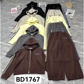 Фотография Костюм спортивный женский 1767 brown р.M-XL "FLORA" недорого оптом от прямого поставщика