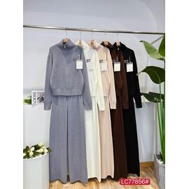 Костюм жіночий теплий 77856 brown р.46-48 "FLORA" недорого оптом від прямого постачальника