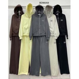 Костюм спортивний жіночий 96059 brown р.M-XL "FLORA" недорого оптом від прямого постачальника