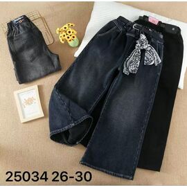 Джинси дитячі утеплені на дівчинку 125034 black р.26-30 "Major" недорого оптом від прямого постачальника