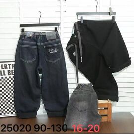 Джинси дитячі утеплені на хлопчика 125020 black р.16-20 "Major" недорого оптом від прямого постачальника