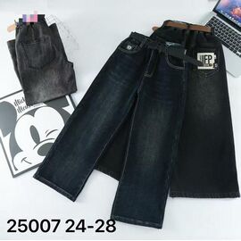 Джинси дитячі утеплені на дівчинку 125007 black р.24-28 "Major" недорого оптом від прямого постачальника