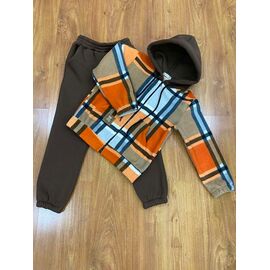 Костюм дитячий спортивний теплий на дівчинку 254 khaki р.104-128 "Marimaks" недорого оптом від прямого постачальника