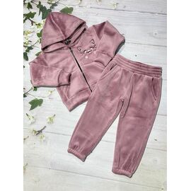 Фотография Костюм детский спортивный тёплый на девочку 1058 powder р.92-116 "Marimaks" недорого оптом от прямого поставщика