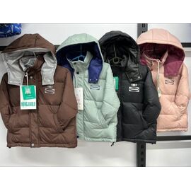 Курка дитяча зимова на дівчинку M117 peach р.120-160 "Marimaks" недорого оптом від прямого постачальника