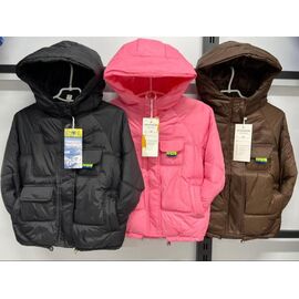 Фотография Курка детская зимняя на девочку M107 brown р.120-160 "Marimaks" недорого оптом от прямого поставщика