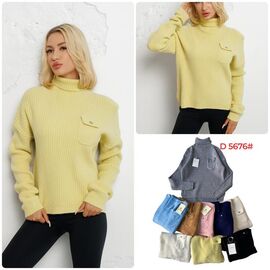 Фотография Свитер женский 5676 mix р.46-52 "Katty" недорого оптом от прямого поставщика