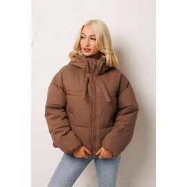 Фотография Куртка женская зимняя 8563 brown р.M-2XL "Katty" недорого оптом от прямого поставщика