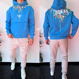 Худи чоловічий 2293 l.blue р.S-XL "i8denim" недорого оптом від прямого постачальника