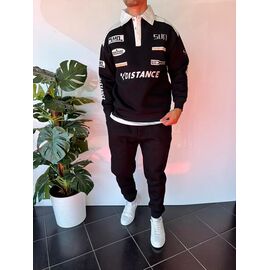 Фотография Свитер мужской 2343 black р.S-XL "i8denim" недорого оптом от прямого поставщика