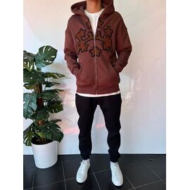 Фотография Кофта спортивная мужская 2358 brown р.S-XL "i8denim" недорого оптом от прямого поставщика