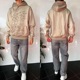Фотография Худи мужской 2364 beige р.S-XL "i8denim" недорого оптом от прямого поставщика