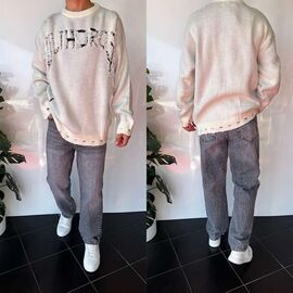 Фотография Свитер мужской 2381 l.beige р.S-XL "i8denim" недорого оптом от прямого поставщика