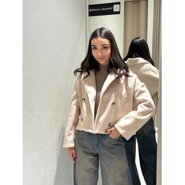 Фотография Куртка женская демисезонная TB124 l.beige р.S-L "i8denim Women" недорого оптом от прямого поставщика