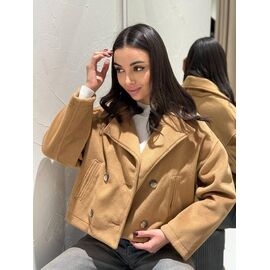 Фотография Куртка женская демисезонная TB126 d.beige р.S-L "i8denim Women" недорого оптом от прямого поставщика