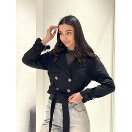 Фотография Куртка женская демисезонная TB127 black р.S-L "i8denim Women" недорого оптом от прямого поставщика