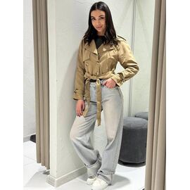 Фотография Куртка женская демисезонная TB128 beige р.S-L "i8denim Women" недорого оптом от прямого поставщика