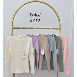 Фотография Свитер детский на мальчика 712 lilac р.120-160 "Yalisi" недорого оптом от прямого поставщика