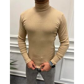 Фотография Гольф мужской 56657 beige р.46-56 "TURHAN" недорого оптом от прямого поставщика
