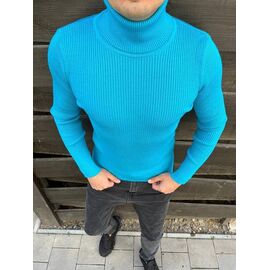 Фотография Гольф мужской 56661 l.blue р.M-2XL "TURHAN" недорого оптом от прямого поставщика