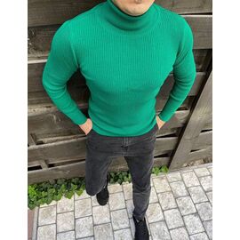 Фотография Гольф мужской 56674 green р.M-2XL "TURHAN" недорого оптом от прямого поставщика