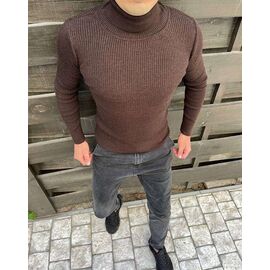Фотография Гольф мужской 56680 brown р.M-2XL "TURHAN" недорого оптом от прямого поставщика
