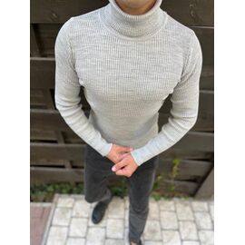 Фотография Гольф мужской 56683 l.grey р.M-2XL "TURHAN" недорого оптом от прямого поставщика