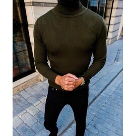 Фотография Гольф мужской 56691 khaki р.M-2XL "TURHAN" недорого оптом от прямого поставщика