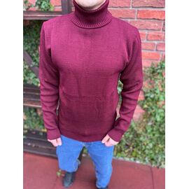 Фотография Свитер мужской 56703 wine р.L-2XL "TURHAN" недорого оптом от прямого поставщика